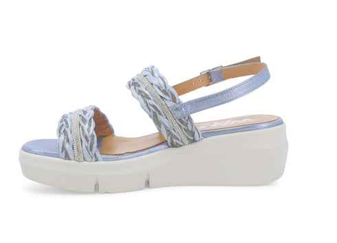 Melluso Donna Sandali Tessuto R80115-234870 Blu